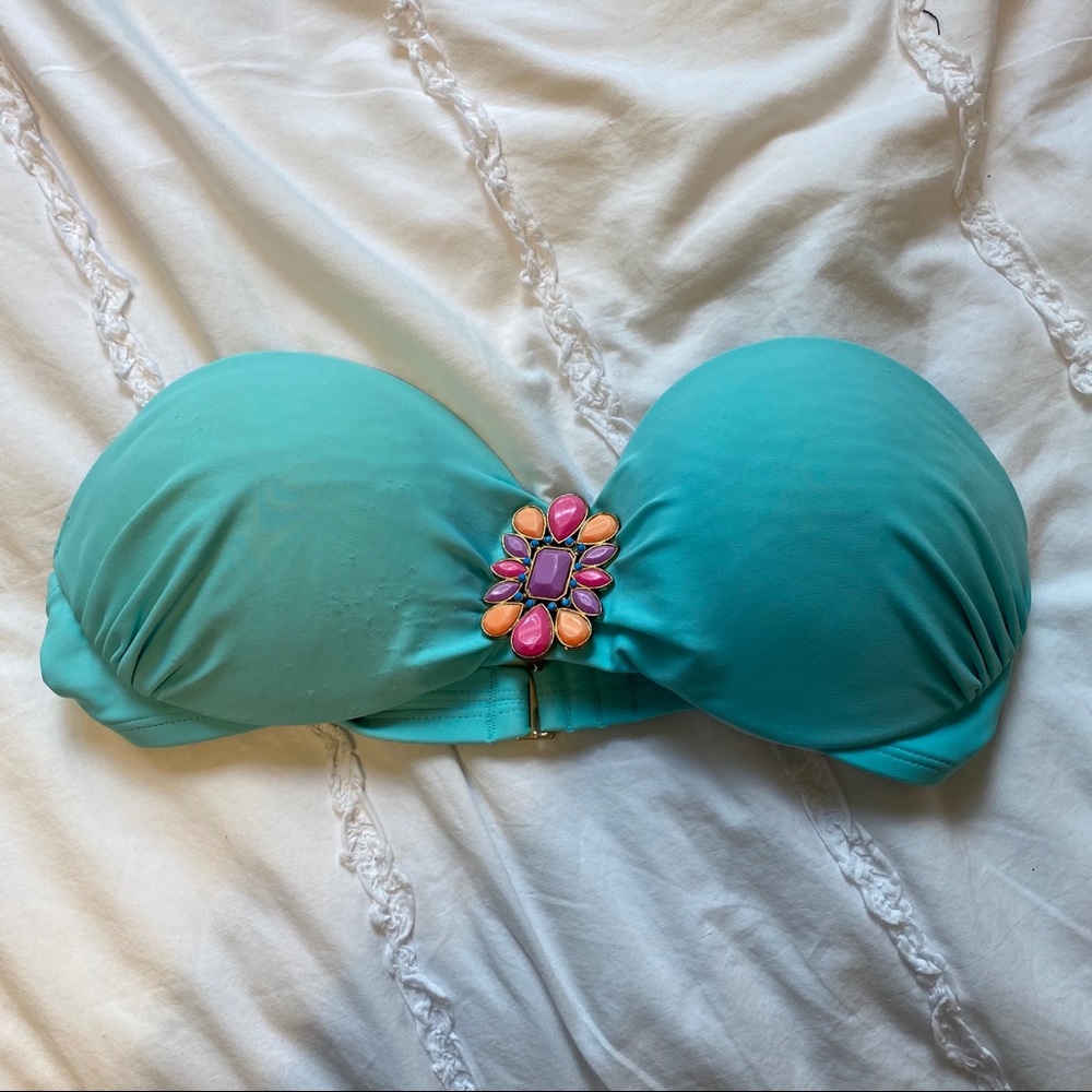 Xhilaration Turquoise Bikini Top